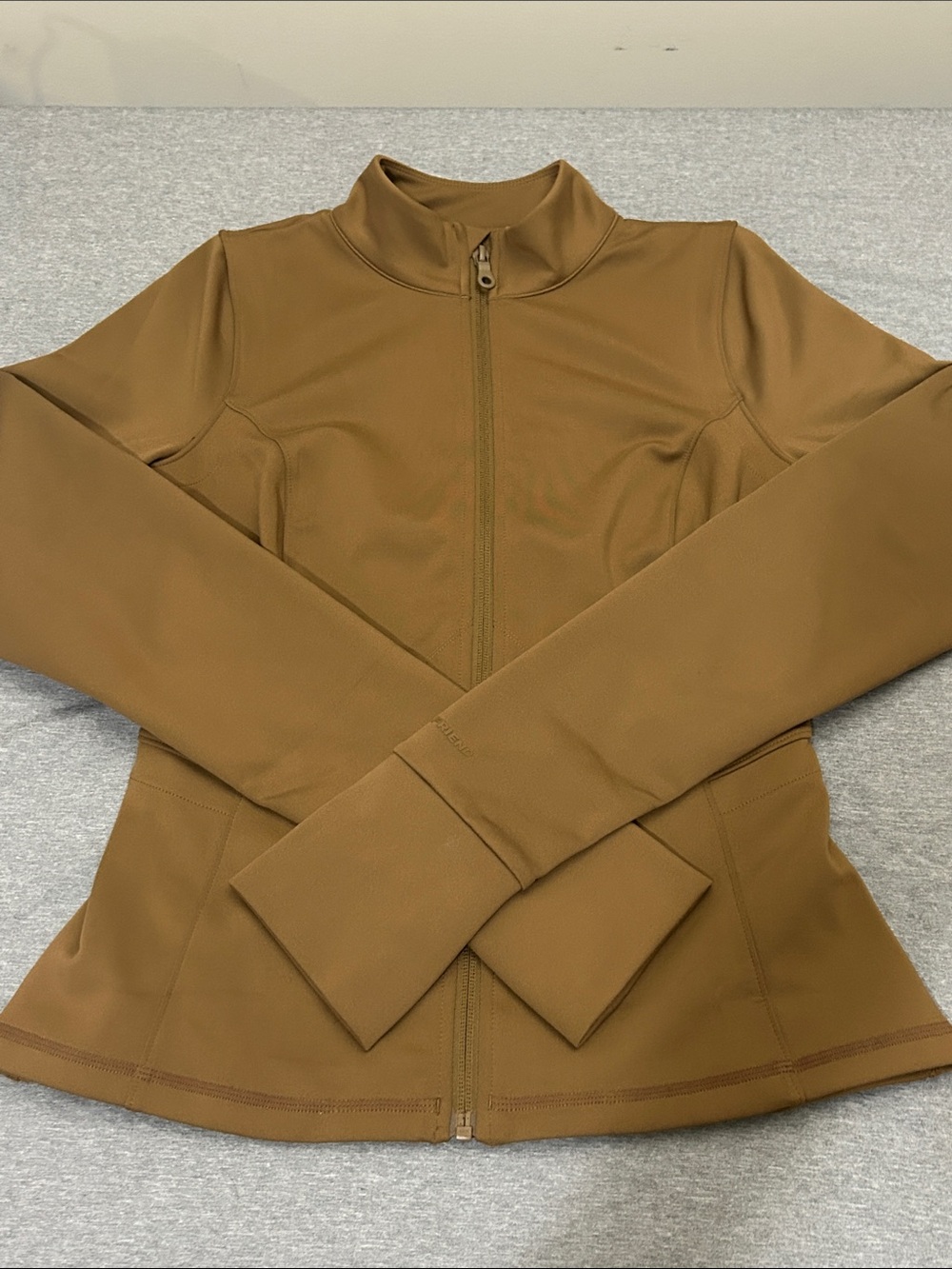 Girlfriend Collective - Women’s Brown/Tan Full-Zip Jacket
